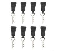 Clips R en plastique durable pour télécommande 1:12 pour poussette (8 | Convient aux modèles à l'échelle 1:12, finition en plastique noir, maintien sûr de la coque du corps