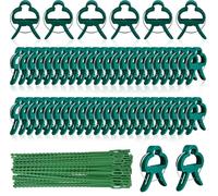 Clips Tomate Clips pour Plantes, 50 Pieces Pinces de Support pour Plantes, Attache de Plante Liens Réglables de Jardinage, Attache Tomate, Attaches de Plantes pour Tomates, Concombres, Roses