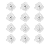 Clips Transparents pour Documents en Plastique 12 Pièces et Notes | Surface Lisse sans Bavure, Fixation Ferme des Feuilles, pour Carnet D’emploi du Temps et Dossiers