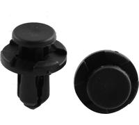 Clips trou 9mm Diamètre noir Rivet en plastique Fastener Rivet pour Garde-boue de voiture 50 Pcs