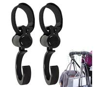 Clips Universels Pour Les Sacss - Porte-saccs Rotatifs | 2PCS À Couches Et Shopping Parents D'accessoires Bébé Polyvalent, Main Crochets Hands Backpacks, S'adapte
