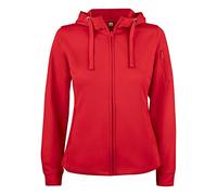 CliQue Basic Active Hoody Lady Full Zip Sweatshirt Capuche, Rouge, M Femme
