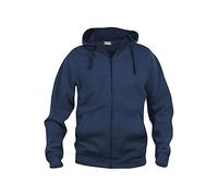 CliQue Basic Sweat à Capuche zippé pour Homme - Bleu - Large
