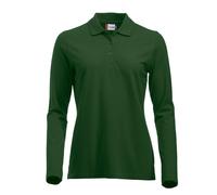 Clique - "Classic Marion" Polo pour femme manches longues UB500 (S) (Vert bouteille)