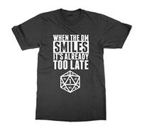 Clique Clothing When The DM Smiles It's Already Too Late T-Shirt (Black, XXL)