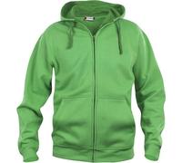 Clique - Hoodie "Basic" avec fermeture éclair sur toute la longueur pour homme UB102 (L) (Vert pomme)