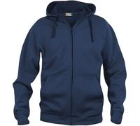 Clique - Hoodie "Basic" avec fermeture éclair sur toute la longueur pour homme UB102 (XL) (Bleu marine foncé)