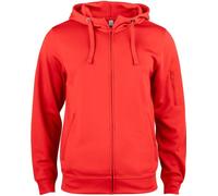 Clique - Hoodie "Basic" avec fermeture éclair sur toute la longueur pour hommes - Actif UB159 (L) (Rouge)