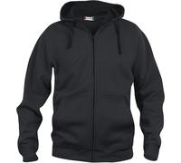 Clique - Hoodie "Basic" avec fermeture éclair sur toute la longueur pour hommes UB102 (3XL) (Noir)