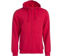Clique - Hoodie "Basic" avec fermeture éclair sur toute la longueur pour hommes UB102 (3XL) (Rouge)