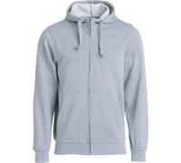Clique - Hoodie "Basic" avec fermeture éclair sur toute la longueur pour hommes UB102 (XXL) (Gris chiné)
