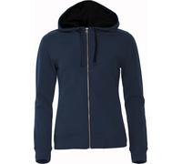 Clique - Hoodie "Classic" avec fermeture éclair sur toute la longueur pour femme UB181 (XL) (Bleu marine foncé)