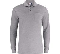 Clique - Polo "Basic" pour homme/femme unie manches longues UB667 (XS) (Gris)