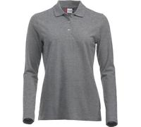 Clique - Polo "Classic Marion" pour femme manches longues UB716 (L) (Gris chiné)
