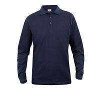 CliQue - Polo - Coupe Droite - Col Polo - Manches Longues Homme - Bleu - XXXX-Large