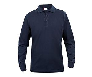 CliQue - Polo - Coupe Droite - Col Polo - Manches Longues Homme - Bleu - XXXX-Large