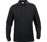 Clique - Polo pour enfants manches longues UB682 (116-122) (Noir)