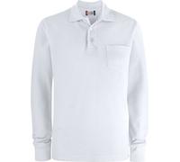 Clique - Polo unie homme/femme manches longues UB364 (XL) (Blanc)