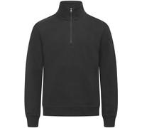 Clique - Pullover "Miami" avec fermeture éclair courte pour homme/femme unie UB1068 (L) (Noir)