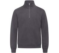 Clique - Pullover "Miami" avec fermeture éclair courte pour homme/femme unie UB1068 (XL) (Gris métal)