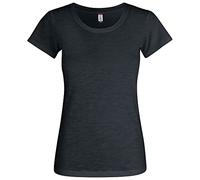 CliQue Slub T T-Shirt, Noir, XS Femme