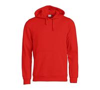 Clique Sweat à Capuche Basique pour Homme, Rouge, Taille S, Rouge, S