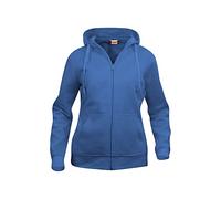 Clique Sweat à capuche zippé pour femme, bleu roi, L