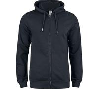 Clique - Sweat à capuche "Premium OC" Fermeture éclair continue pour hommes UB1161 (4XL) (Noir)