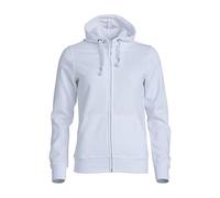 Clique Sweat à capuche zippé pour femme, Blanc., S