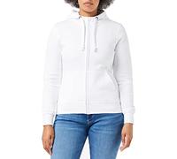 Clique Sweat à capuche zippé pour femme, Blanc., XL