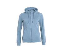 Clique Sweat à capuche zippé pour femme, bleu clair, XS