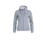 Clique Sweat à capuche zippé pour femme, Gris mélangé, S