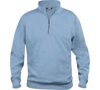 Clique - Sweat-shirt "Basic" avec demi-zip pour homme/femme unie UB173 (3XL) (Bleu clair)