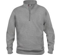 Clique - Sweat-shirt "Basic" avec demi-zip pour homme/femme unie UB173 (3XL) (Gris chiné)
