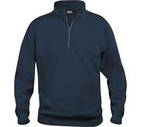 Clique - Sweat-shirt "Basic" avec demi-zip pour homme/femme unie UB173 (M) (Bleu marine foncé)