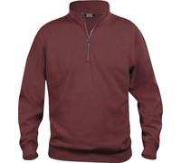 Clique - Sweat-shirt "Basic" avec demi-zip pour homme/femme unie UB173 (XL) (Bourgogne)