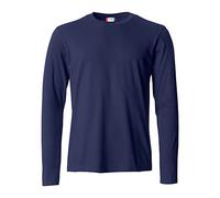 CLIQUE T-shirt basique à manches longues pour homme, bleu marine, XS