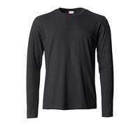 Clique T-shirt basique à manches longues pour homme Noir 4XL
