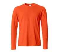 CLIQUE T-shirt basique à manches longues pour homme, Orange, L