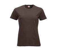 Clique - T-shirt demi-manches New Classic-T Mesdames en coton jersey printemps-été disponible en différentes couleurs et tailles (marron moka S), Marron Moka