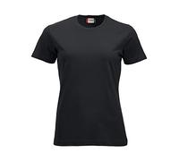 Clique - T-shirt demi-manches New Classic-T Mesdames en coton jersey printemps-été disponible en différentes couleurs et tailles (noir M), Noir