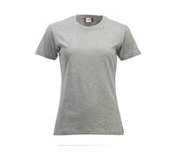 Clique - T-shirt demi-manches New Classic-T Mesdames en coton Jersey Printemps Été Disponible en différentes couleurs et tailles, Nuances de gris, Small