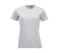 Clique - T-shirt demi-manches New Classic-T Mesdames en coton Jersey Printemps Été Disponible en différentes couleurs et tailles, Gris cendré., Small