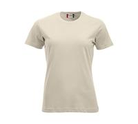 CLIQUE - T-shirt demi-manches New Classic-T Mesdames femmes en coton jersey printemps été disponible en différentes couleurs et tailles, beige, Small
