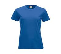 CLIQUE - T-shirt demi-manches New Classic-T Mesdames femmes en coton jersey printemps été disponible en différentes couleurs et tailles, Bleu roi, Small