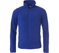 CLIQUE - Veste à capuche polaire pour homme et femme unisexe Basic Polar Fleece Jacket, en polyester, boutonnière, poches extérieures zippées, pour randonnée, voyage, loisirs, Bleu royal., S
