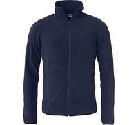 CLIQUE - Veste à capuche polaire pour homme et femme unisexe Basic Polar Fleece Jacket, en polyester, boutonnière, poches extérieures zippées, pour randonnée, voyage, loisirs, Dark Navy., XS