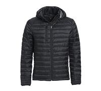 CLIQUE - Veste Doudoune Homme Hudson en polyester doux, ultra-léger, capuche amovible, automne hiver, pour randonnée, randonnée, voyage, montagne, Noir , L