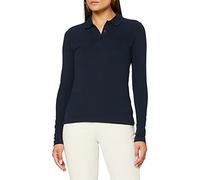 Clique Women's Clique Classic Long Sleeved Womens Marion Polo Regular Fit Plain Polo Long Sleeve Polo Shirt, Blue (Dark Navy), 14 (Manufacturer Size: Large)
