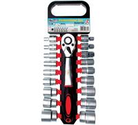 Cliquet 1/2" avec douilles Pro Torque 8 à 32 mm clé chrome vanadium